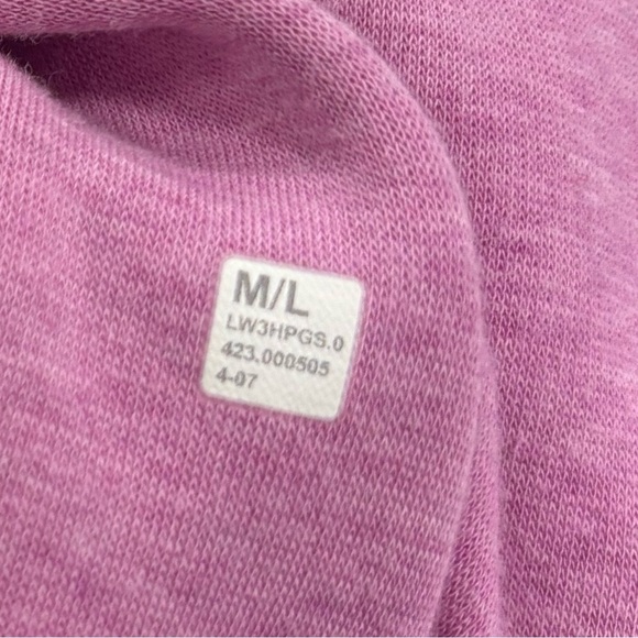 Lululemon Scuba Oversized 1/2 Zip Hoodie *Plush Sz M/L Heathered Dahlia Mauve - Picture 8 of 8